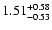 $1.51_{\rm -0.53}^{+0.58}$
