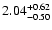 $2.04_{\rm -0.50}^{+0.62}$