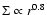 $\Sigma \propto r^{0.8}$