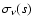 $\sigma_{\nu}(s)$