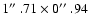$1\hbox{$^{\prime\prime}$ }.71
\times 0\hbox{$^{\prime\prime}$ }.94$