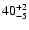 $\rm 40^{+2}_{-5}$