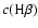 $c({\rm H}\beta)$