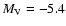 $M_{\rm V} = -5.4$