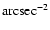 ${\rm arcsec^{-2}}$