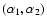 $(\alpha _1,\alpha _2)$