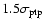 $ 1.5 \sigma_{\rm ptp} $