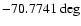 $-70.7741~\rm deg$