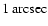 $1~{\rm arcsec}$