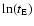 $\ln (t_{\rm E})$