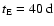 $t_{\rm E}=40~\rm d$
