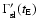 $\Gamma^{\prime}_{\rm sl}(t_{\rm E})$