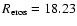 $R_{\rm eros}=18.23$