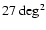 $27~\rm deg^2$