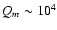 $Q_m\sim 10^4$