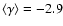$\langle\gamma\rangle=-2.9$