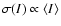 $\sigma(I) \propto \langle I\rangle$