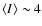 $\langle I\rangle\sim 4$