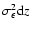 $\sigma_\epsilon^2 {\rm d}z$