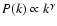$P(k) \propto k^\gamma$