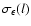 $\sigma_\epsilon(l)$