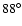 $88^\circ$