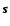 $\vec{s}$