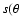 $s(\theta$