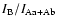 $I_{\rm B}/I_{\rm Aa+Ab}$