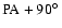 $\rm PA+ 90\hbox {$^\circ $ }$