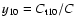 $y_{10}=C_{\rm t10}/C$