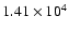 $1.41\times 10^4$