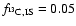 $f_{\rm ^{13}C,IS}=0.05$