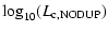 $\displaystyle \log_{10}(L_{\rm c,NODUP})$