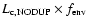 $L_{\rm c,NODUP}\times f_{\rm env}$