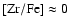 ${\rm [Zr/Fe]}\approx0$