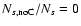 $N_{s{\rm ,noC}}/N_{s}=0$