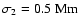 $\sigma_2= 0.5~{\rm Mm}$