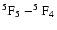 $^{5}\rm F_{5}-^{5}F_{4}$