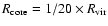 $R_{\rm core}=1/20\times {R}_{\rm vir}$