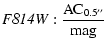 $\displaystyle {\it F814W}: \frac{{\rm AC}_{0.5''}}{{\rm mag}}$