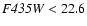${\it F435W}<22.6$