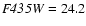 ${\it F435W}= 24.2$