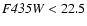 ${\it F435W}< 22.5$