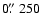 $0\hbox{$.\!\!^{\prime\prime}$ }250$