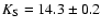 $K_{\rm S} =
14.3\pm0.2$