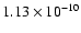 $1.13 \times 10^{-10}$