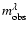 $m^{\lambda} _{\rm obs}$