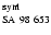 $^{\rm synt} _{\rm SA~98~653}$