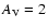 $A_{\rm V}=2$